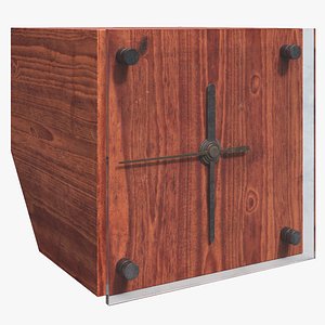 Aged Cedar Clock