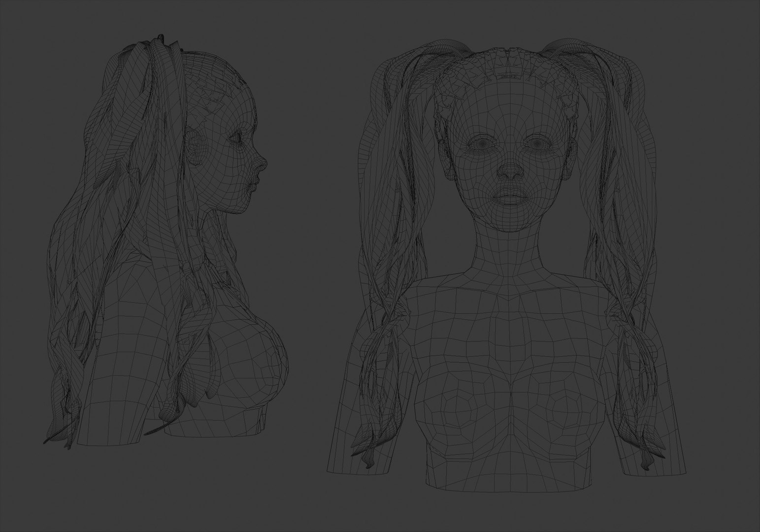 3D Pigtails Female Hair model https://p.turbosquid.com/ts-thumb/po/nU3TQ5/Ax/200000_wire0001/jpg/1663628462/1920x1080/fit_q87/3333736aad61206a37c45b3578047c392fdcdc84/200000_wire0001.jpg