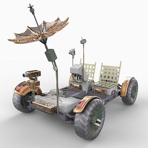 apollo lunar rover vehicle 3d model
