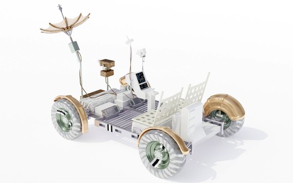 apollo lunar rover vehicle 3d model