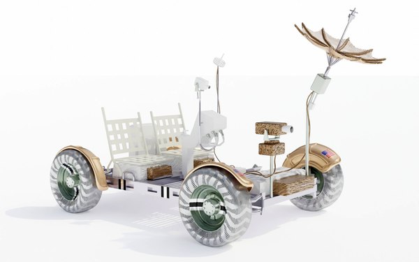 apollo lunar rover vehicle 3d model
