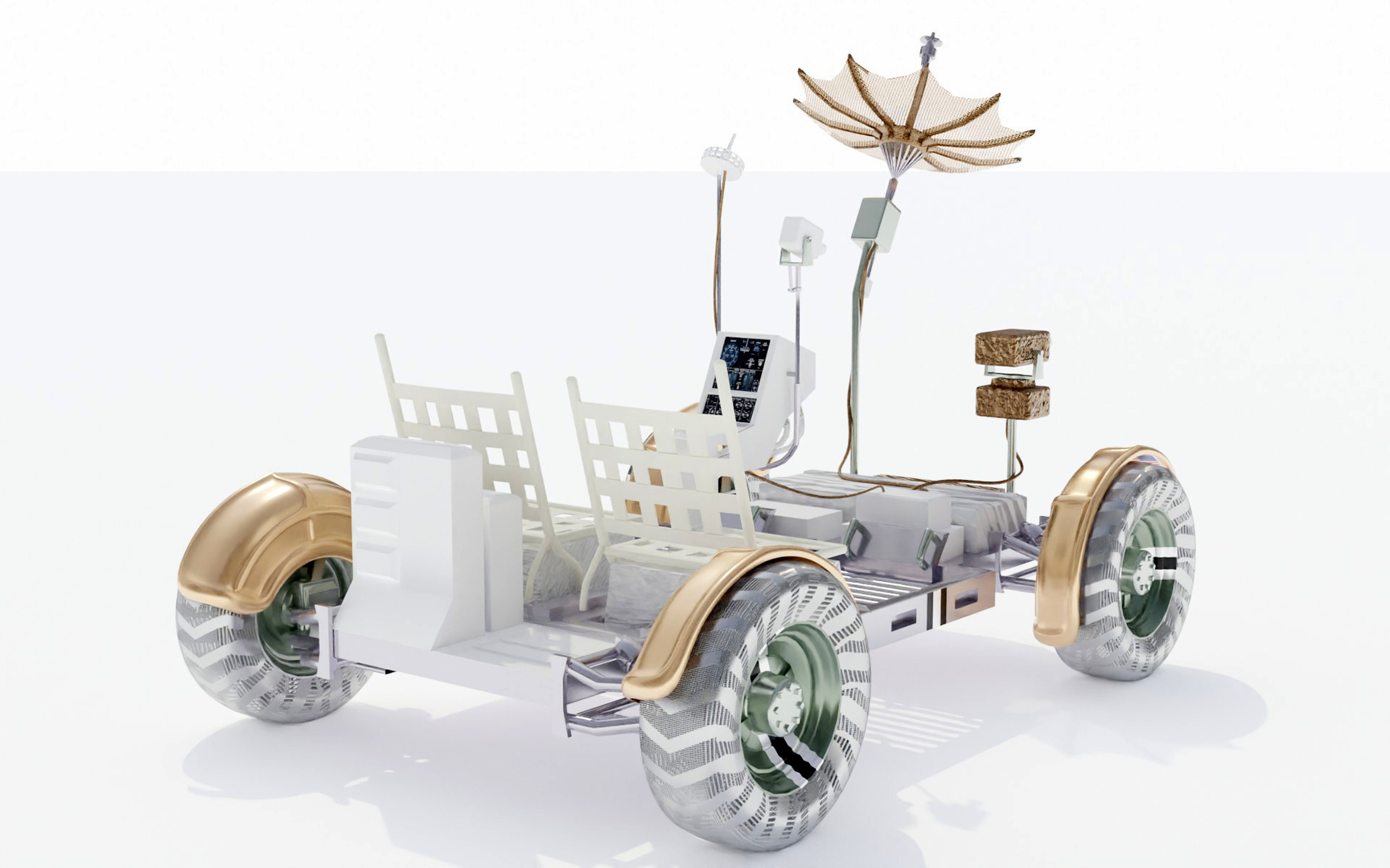 apollo lunar rover vehicle 3d model