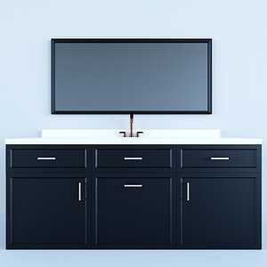 Bathroom sink cabinet model