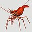 3d red spot prawn