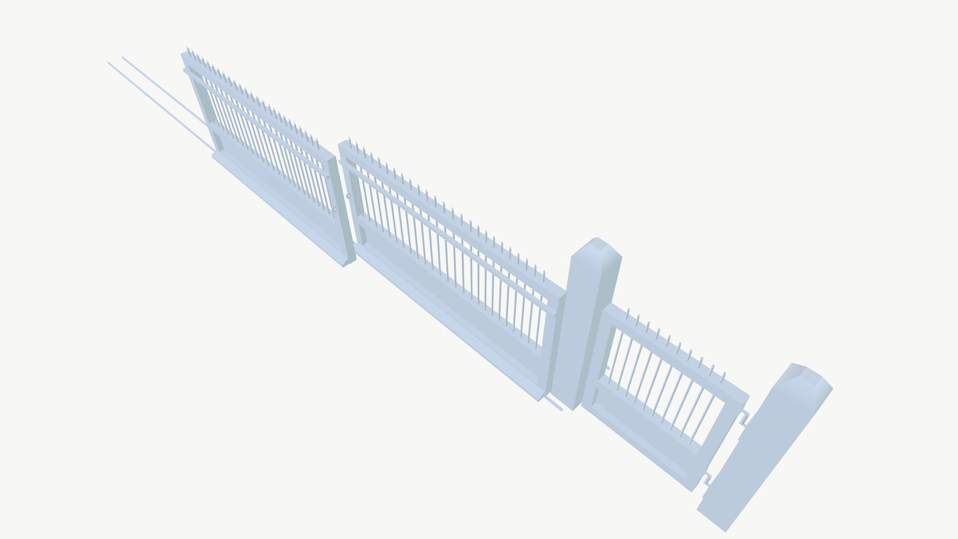 Industrial Gate Model - TurboSquid 2265809