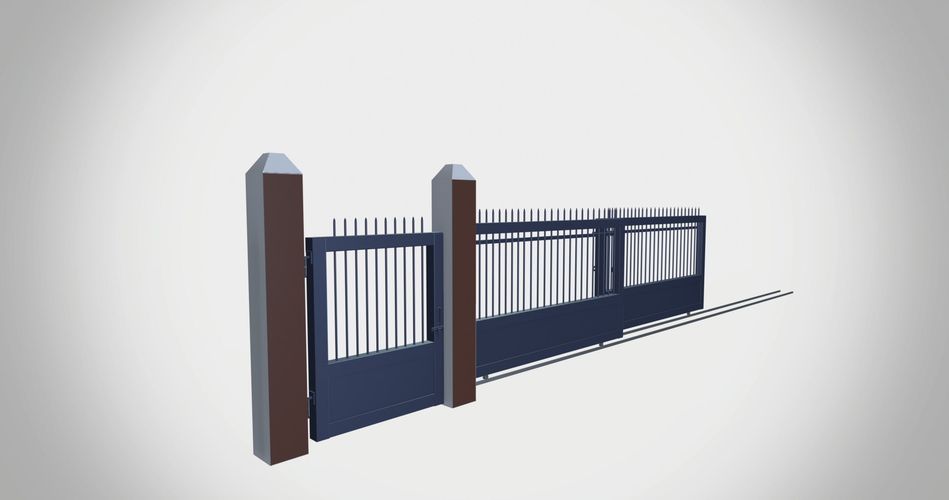 Industrial Gate Model - TurboSquid 2265809