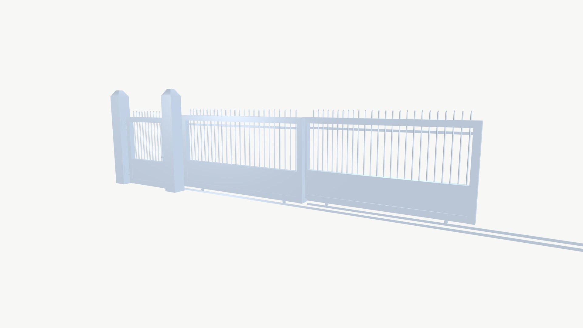 Industrial Gate Model - TurboSquid 2265809
