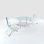 3d model outdoor table chair