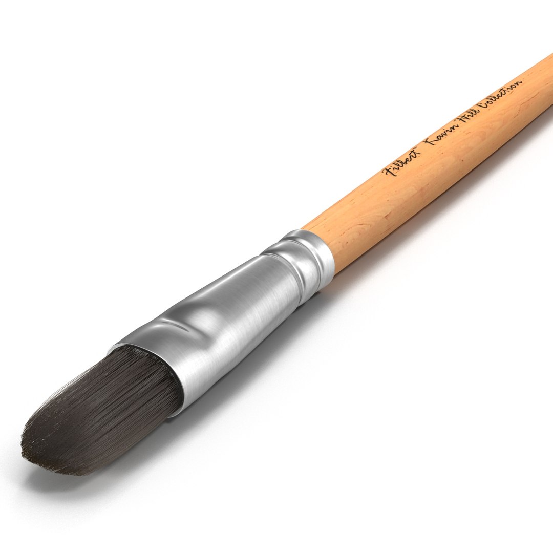 3d paint brush filbert fur hair https://p.turbosquid.com/ts-thumb/pp/7KxkS9/AuNStbUK/3dmodelofpaintbrushfilbertwithfur14/jpg/1444238011/1920x1080/fit_q87/bb534a62ac9fffdbfeea98415b54659e6bbe43e0/3dmodelofpaintbrushfilbertwithfur14.jpg