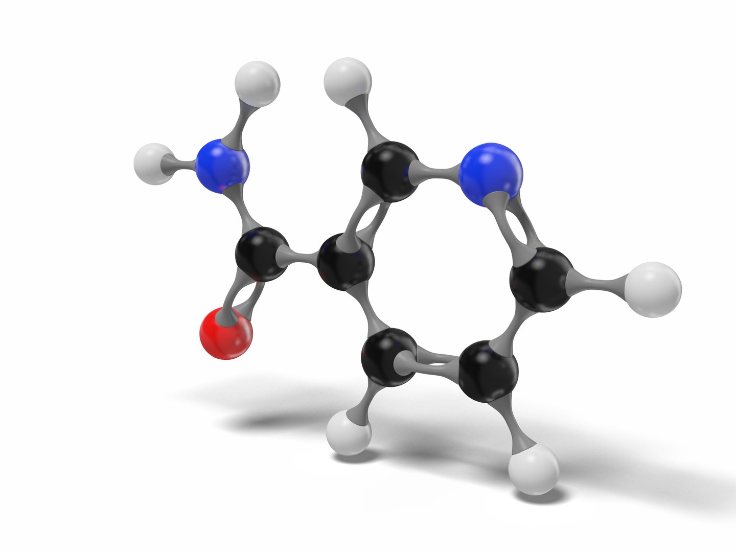 3D Model Niacinamide Vitamin B3 Molecule TurboSquid 1548348