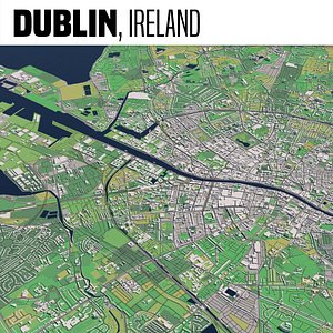 city dublin ireland 3D model