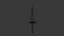 Low Poly Knife 6