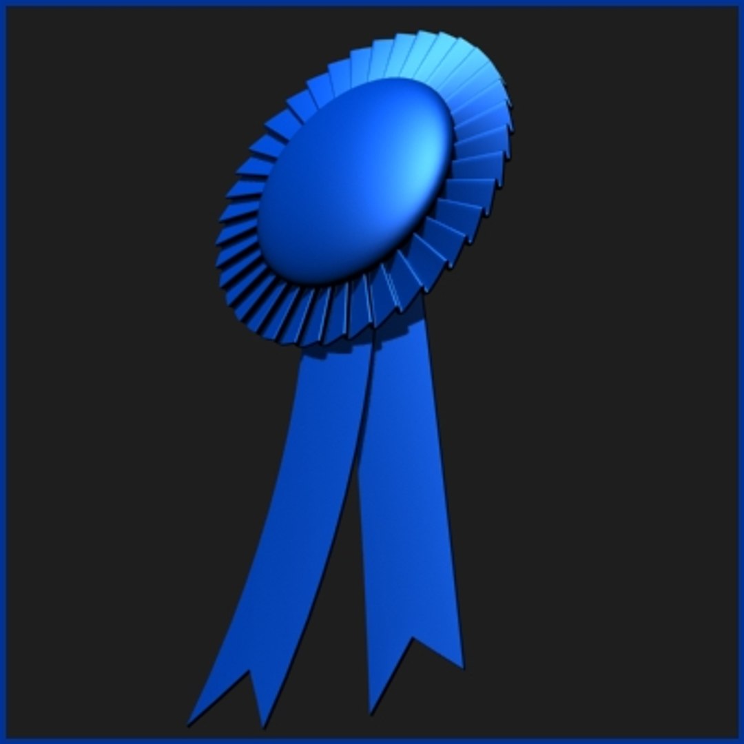 Blue Ribbon 3d Model
