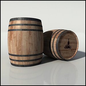 wine barrel 3d max