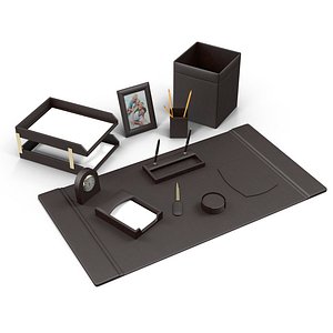 Leather desk set
