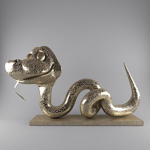 3d snake cartoon