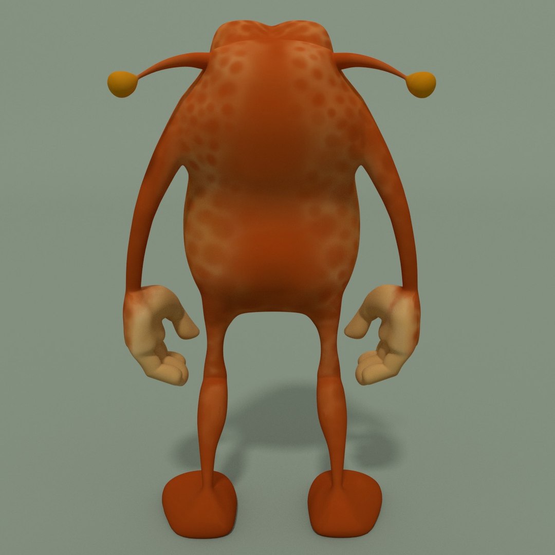 3d Obj Rigged Monster Animation