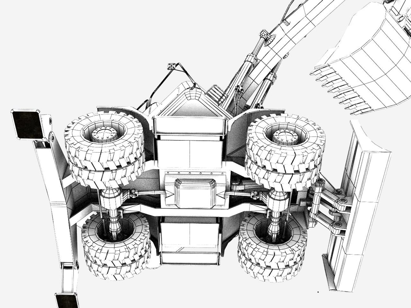 Excavator Rigged 3D Model - TurboSquid 1652602