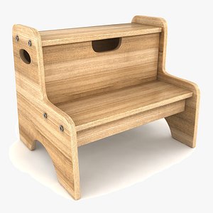 3d model step stool tool