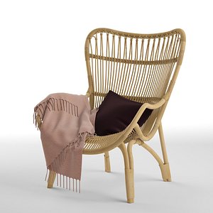 C110 Highback Lounge Chair 3D model