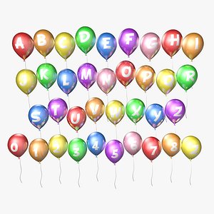 Lettered Balloons