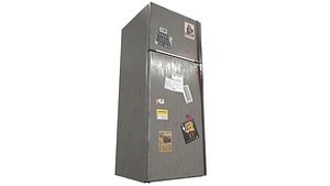 3D model Old Fridge