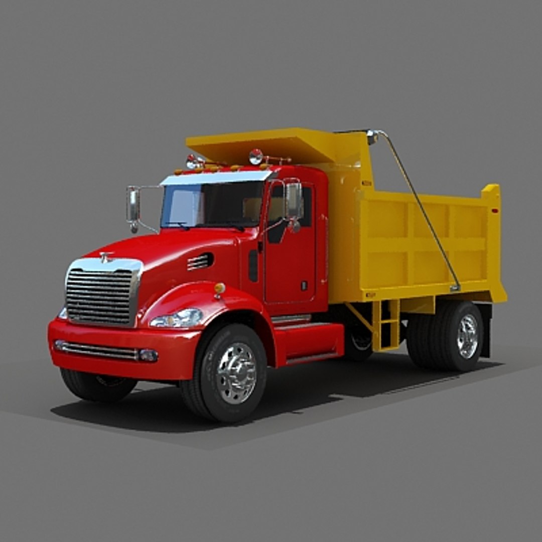 3d model dump truck