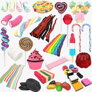 3D candy licorice allsorts