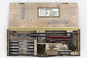 Submachine gun MP40 in a box