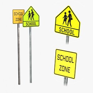 Road Signs Pack - School Zone Safety