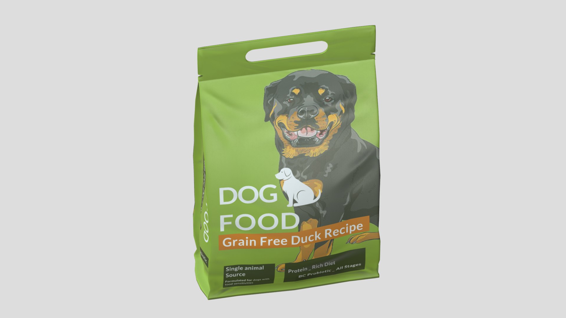 Dog Food Pack Low Poly 3D Model - TurboSquid 2272684