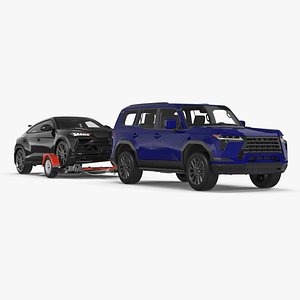 Premium SUV with Tow Dolly and Sport Car