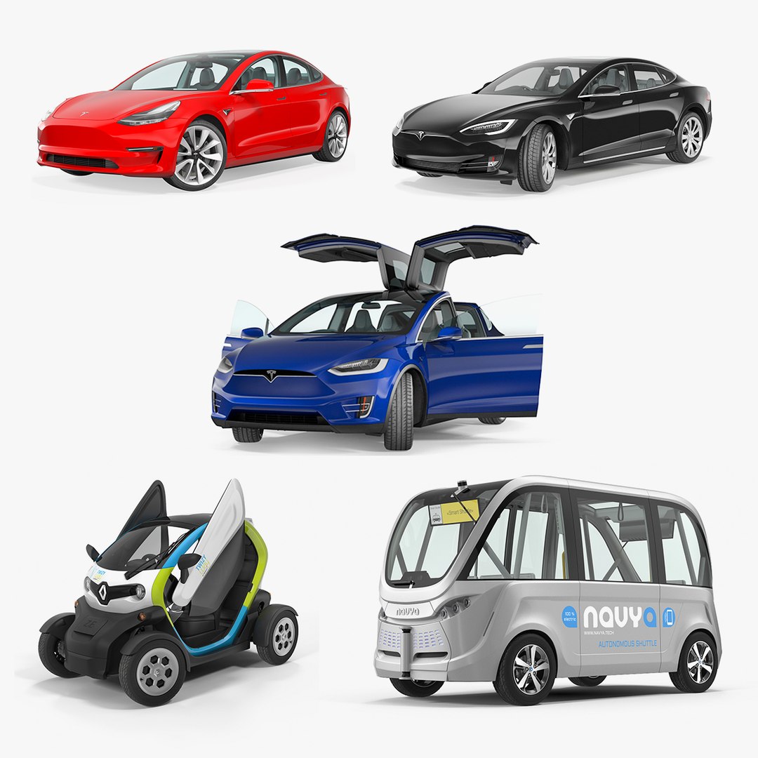 Rigged Electric Cars Collection