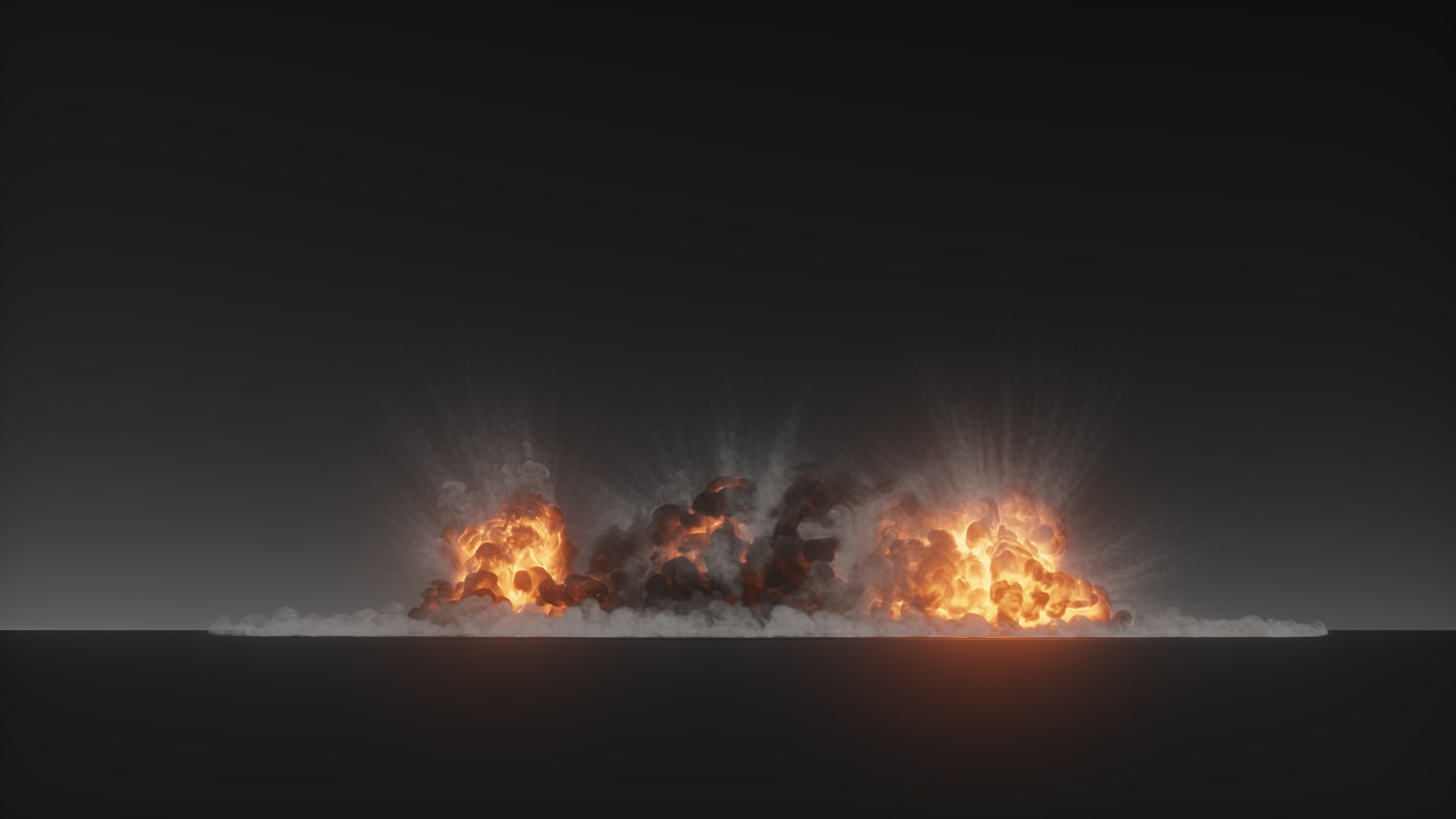 3D 3D Airstrike Explosion Animation - VDB - TurboSquid 2498466