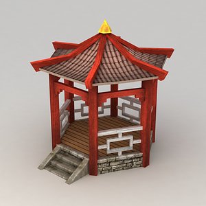 3d chinese pavilion