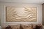Decorative Reeds and Waves Relief Wall Decor Set STL Mural CNC 413