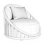 Cask armchair by Expormim