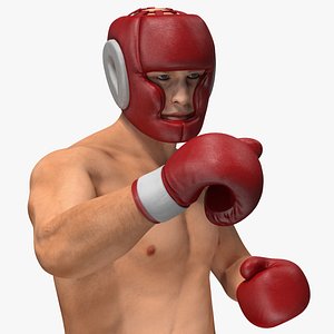 Boxer Man Rigged 3D Model