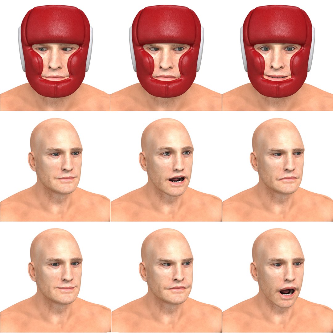 Boxer Man Rigged 3d Max