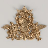 3D model of a cartouche | Ct_001