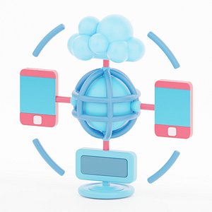 3D Wide Area Network as a communication medium model