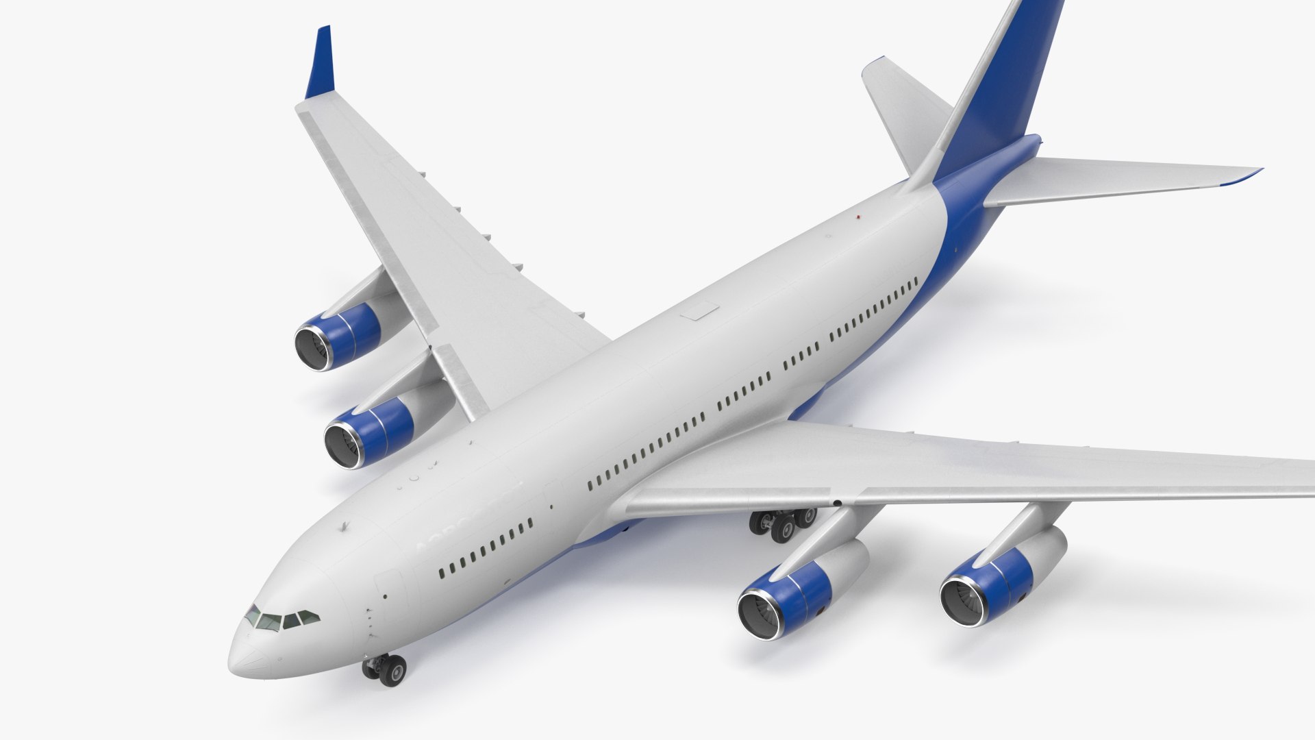 Long Range Airoplane Simple Interior 3D model preview