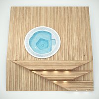 Whirpool with wooden base
