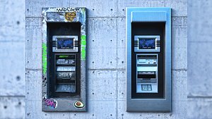 atm cash machine 3D model