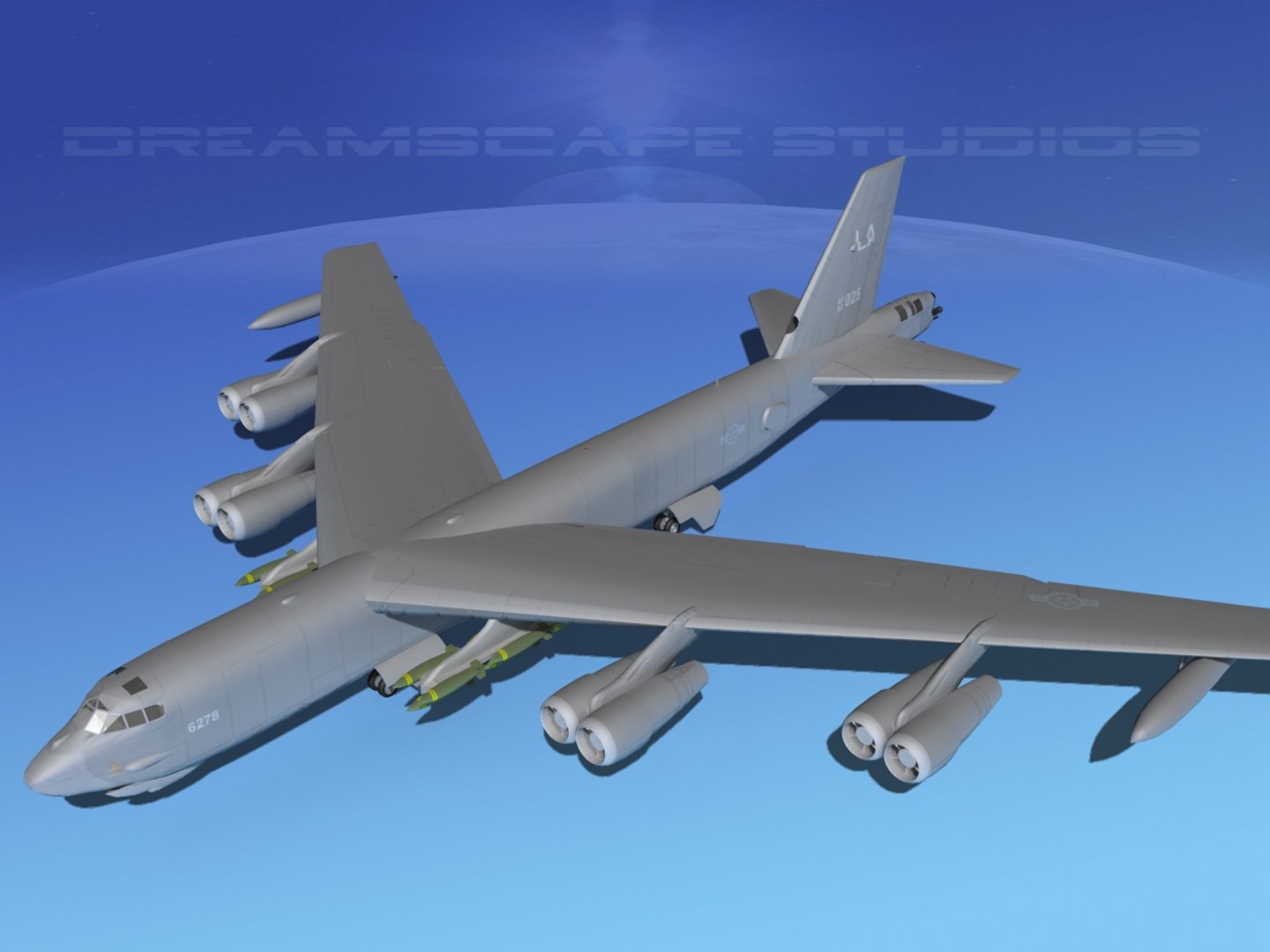 Dwg Stratofortress Boeing B-52 Bomber