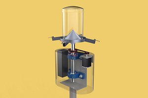 CENTRIFUGAL ROTARY FISH FEEDER SPREADER 3D model