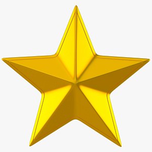 golden star 3d model