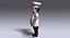 3D cartoon chef rigged character