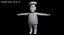 3D cartoon chef rigged character