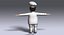 3D cartoon chef rigged character